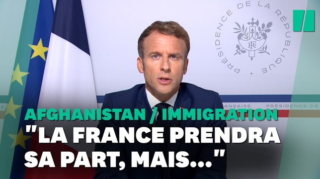 Afghanistan: Macron annonce une initiative contre des flux migratoires irréguliers