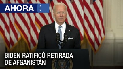 Pdte. de Estados Unidos de pronuncia sobre la crisis en #Afganistán - #16Ago - Ahora