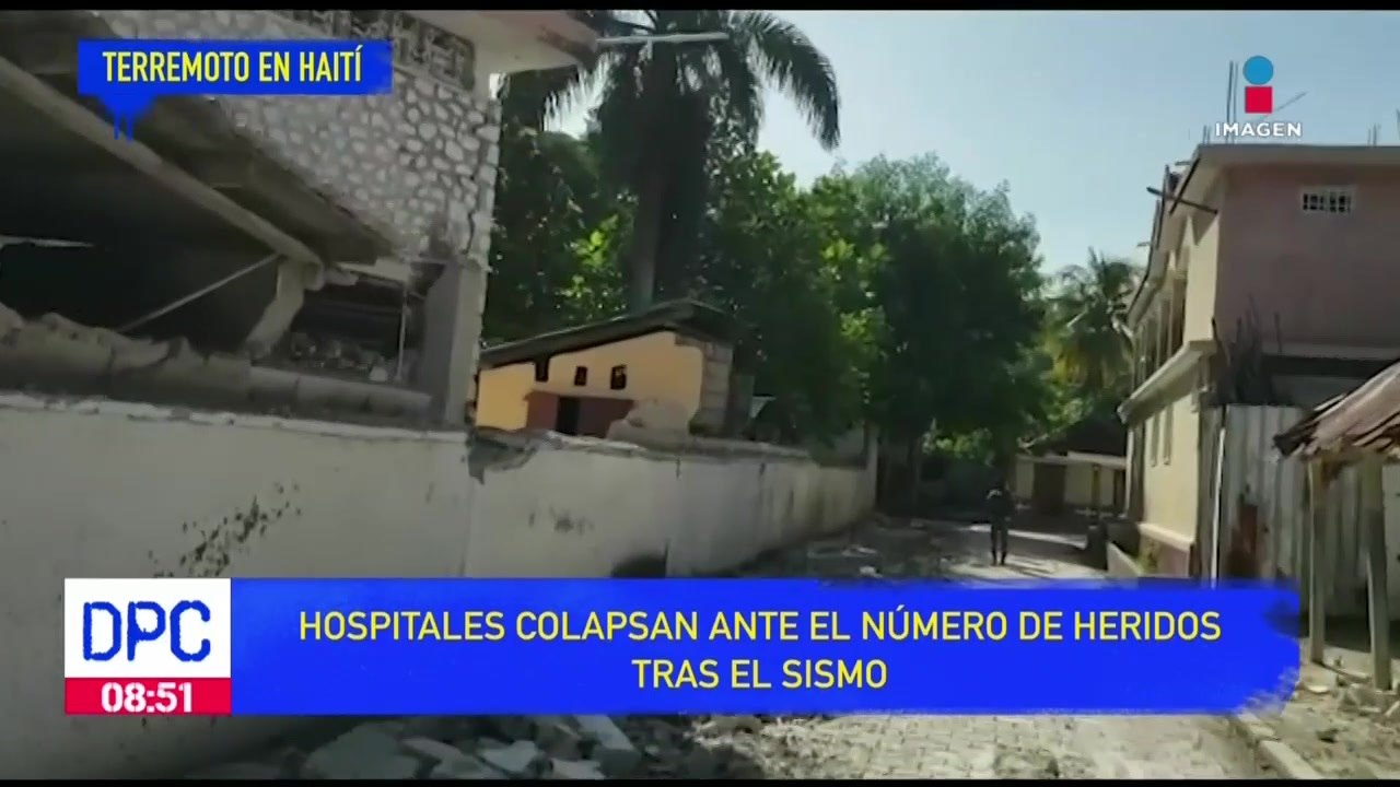 Hospitales colapsan en Haití ante el número de heridos tras el sismo
