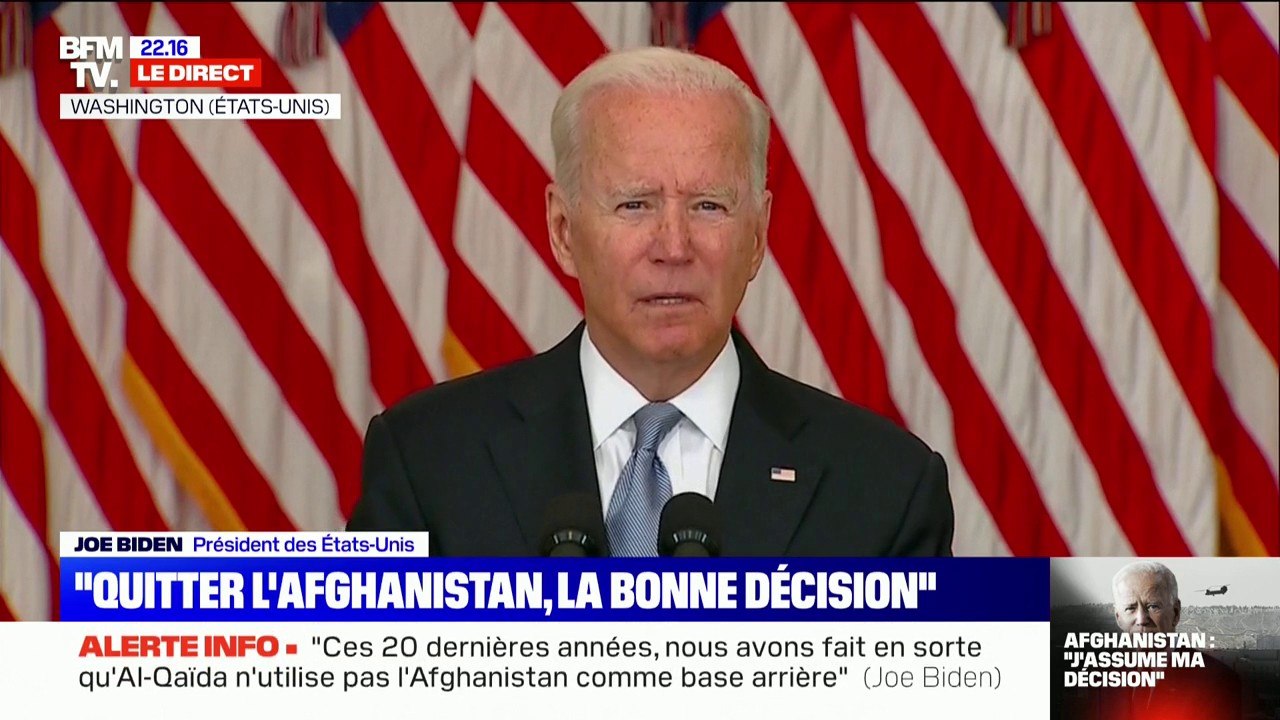 Joe Biden: "Nous répondrons de façon dévastatrice" si les talibans perturbent les opérations d'évacuation