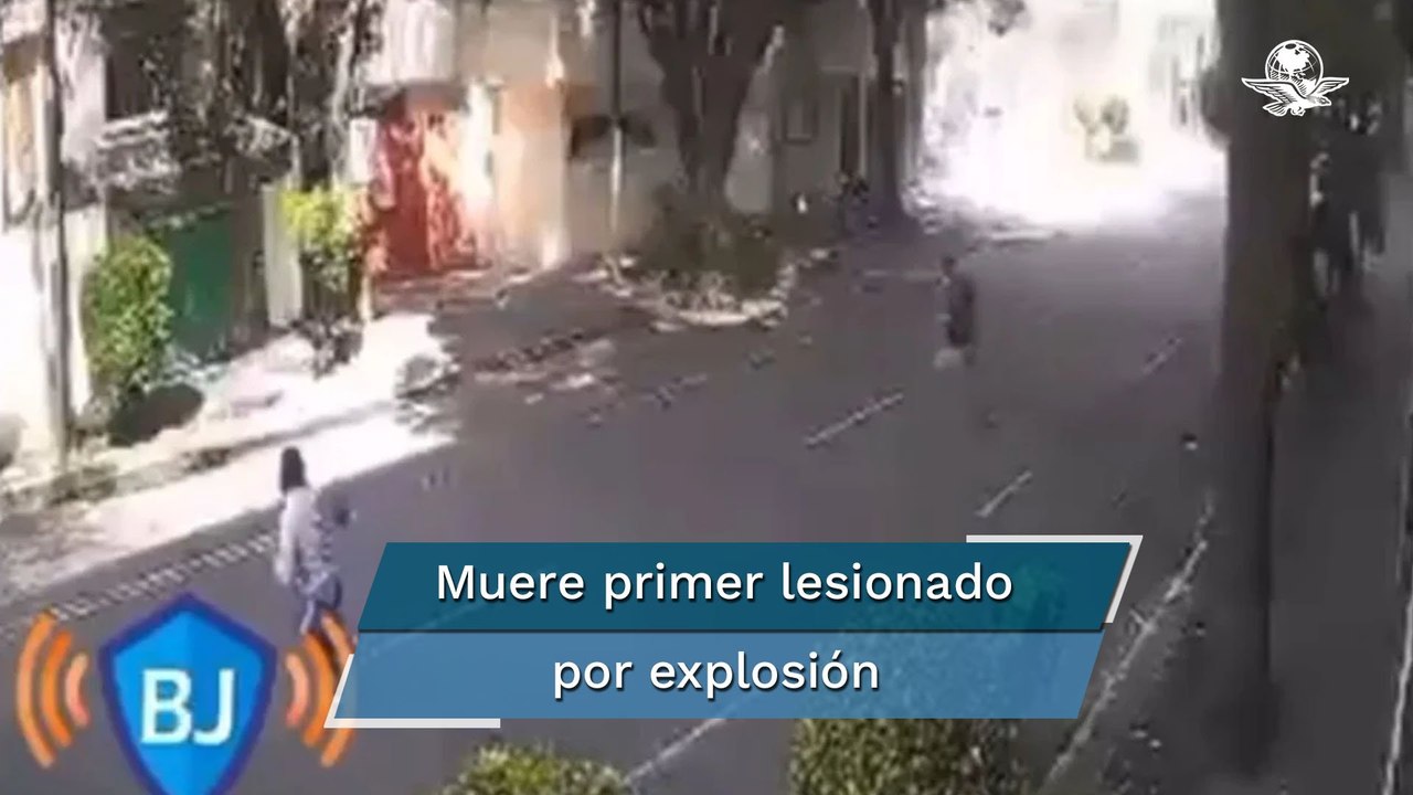 Cámara capta momento de la explisón en edificio de Coyoacán