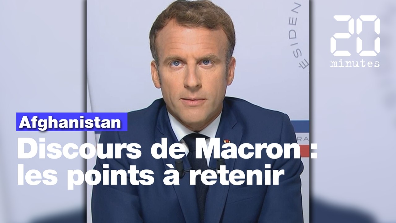 Macron: "L'Afghanistan ne doit pas redevenir le sanctuaire ...