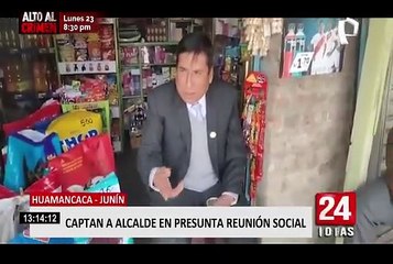 Huancayo: alcalde habría sido captado bebiendo en horas de trabajo