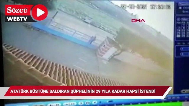 Tekirdağ'da 3 farklı okulda Atatürk büstüne saldıran şüphelinin 29 yıla kadar hapsi istendi