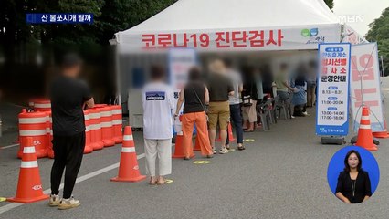 고속도로 임시선별검사소 '인산인해'…광복절 연휴 이후 '대확산' 우려