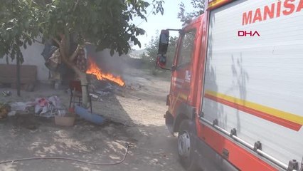 ÇİFTLİK EVİNİN GARAJINDA YANGIN