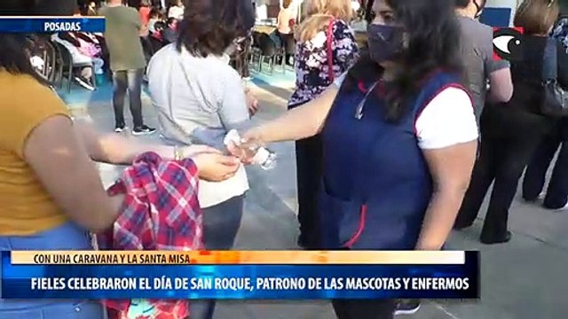 Fieles celebraron el día de San Roque, patrono de las mascotas y enfermos