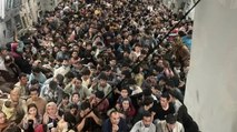 More than 600 People in one aircraft, chaos in Kabul