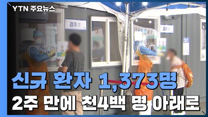 코로나19 신규 환자 1,373명...2주 만에 천4백 명 아래로 / YTN