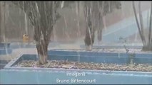 Intensa tempestade de granizo atinge Bom Jardim de Minas