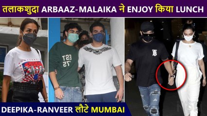 Ranveer & Deepika Walk Hand In Hand At Airport, Malaika - Arbaaz With Son Arhaan Enjoy Lunch Date
