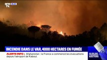 Les images du gigantesque incendie qui ravage le massif des Maures dans le Var
