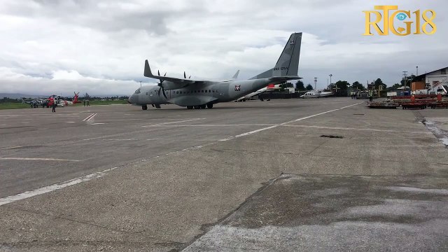 Yon avyon Mexique ki pote èd pou viktim tranbleman tè yo fèk ateri nan ayopò Pòtoprens.