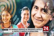 Evo Morales presentó a Castillo el proyecto América plurinacional del Runasur