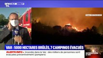 Incendies dans le Var: le préfet indique que le feu n'est toujours pas 