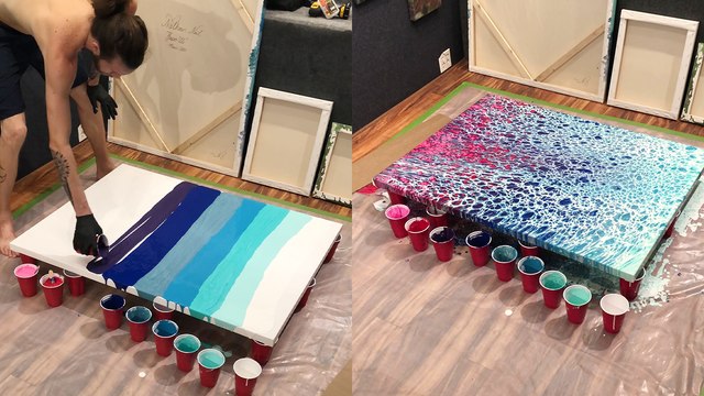 ''A Masterpiece Through & Through' - Artist's ABSTRACT FLUID ARTWORK is BEYOND MESMERIZING '