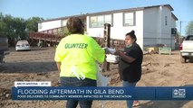 Flooding aftermath in Gila Bend