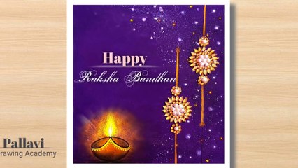 How to draw Raksha Bandhan special poster with easy step by step  Pallavi Drawing Academy