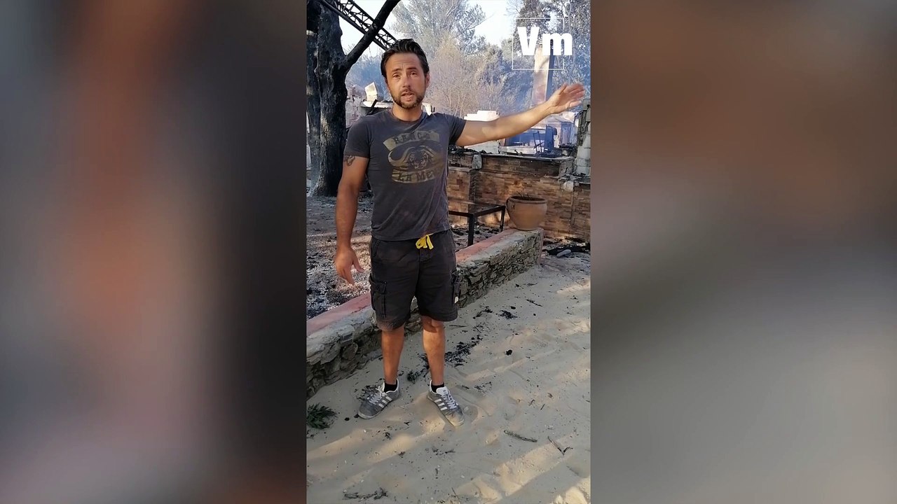 Nuit d'enfer: l'incendie a traversé le ranch de la Mène à Grimaud, Gino raconte