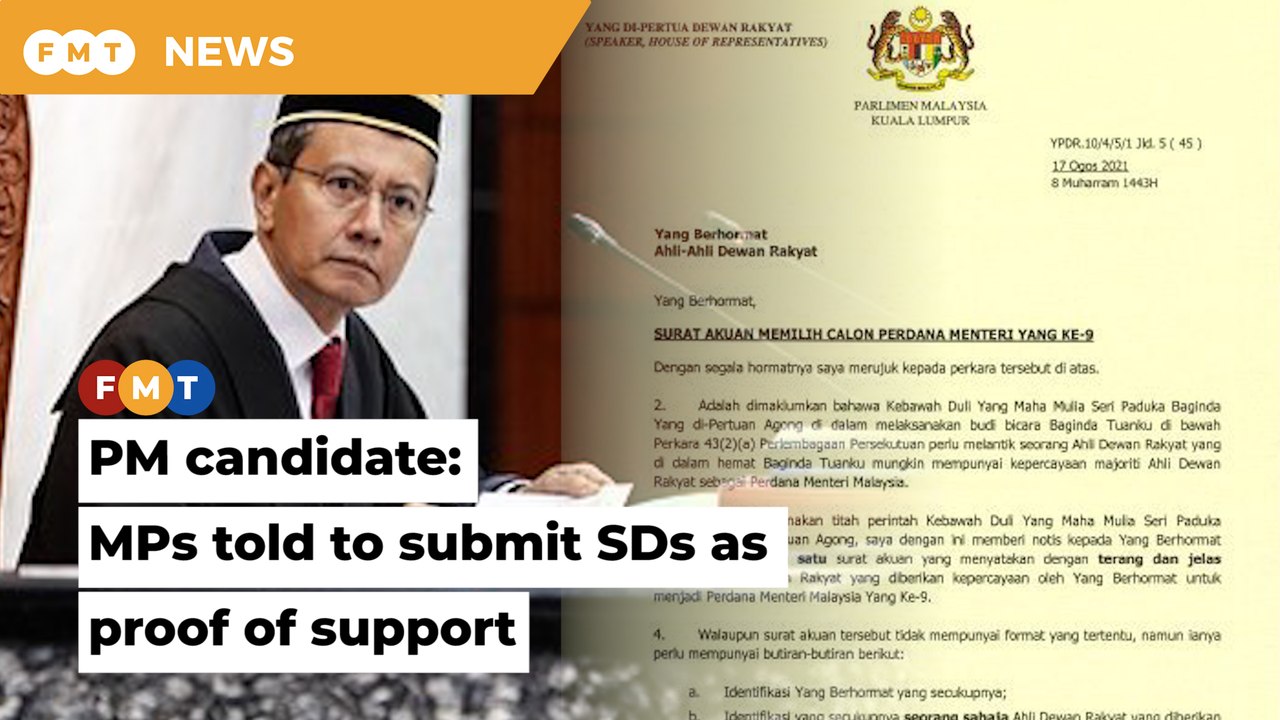 Speaker asks MPs to submit name of PM candidate