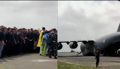 VIDEO: अफगानिस्तान से राजदूत समेत 150 भारतीयों को लेकर जामनगर आया हमारा विमान, लगे जयकारे