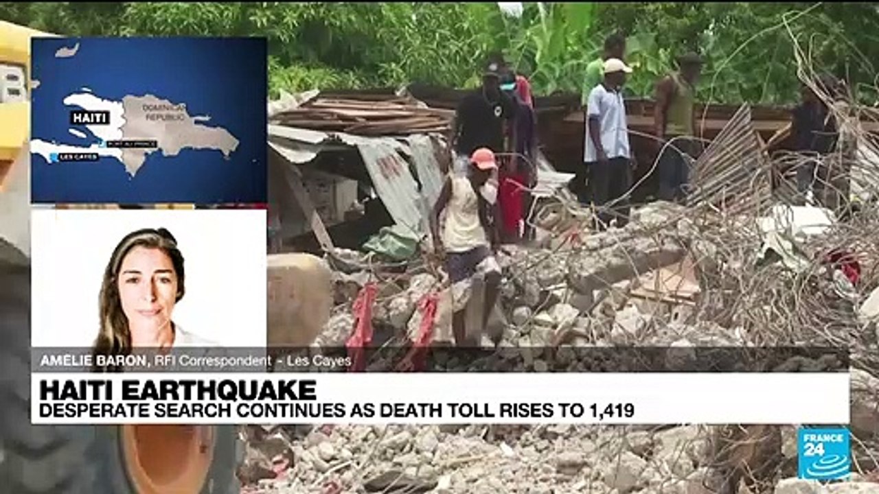 Haiti quake death toll rises to 1,419, injured now at 6,000