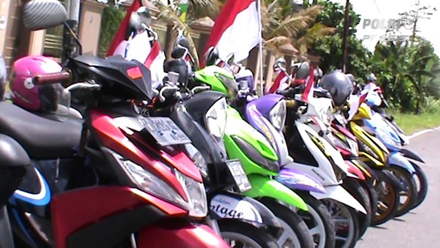 Konvoi Gebyar Merah Putih Jelang HUT RI Ke-76 di Kabupaten Mimika