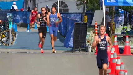 Chase McQueen delivers mixed relay gold for USA at ITU World Triathlon Series