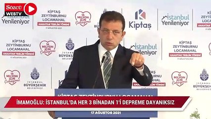 İmamoğlu açıkladı: İstanbul’da her 3 binadan 1’i depreme dayanıksız