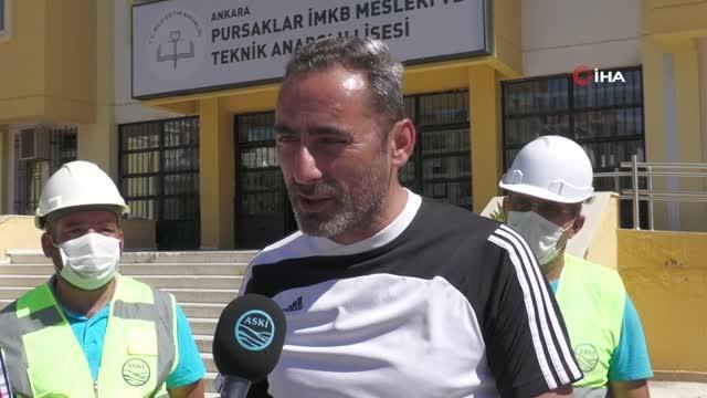 ASKİ'den başkentteki okulların su depoları için temizlik seferberliği