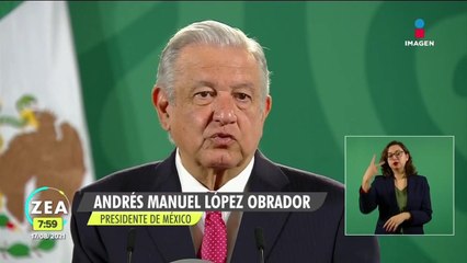 López Obrador: agradeció la donación de vacunas que EU dio a México
