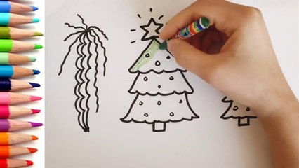 Magic Papers - Fun Videos for Kids - How to Make a Pine Tree? How is it painted?