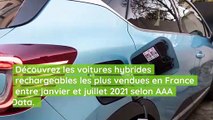 Top 10 des ventes de voitures hybrides rechargeables (janvier-juillet 2021)