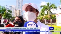 Se recibieron donaciones en el parque Omar, para los afectas en terremoto de Haití - Nex Noticias