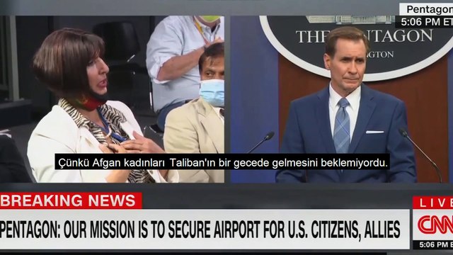 Afgan gazeteci gözyaşlarını tutamadı