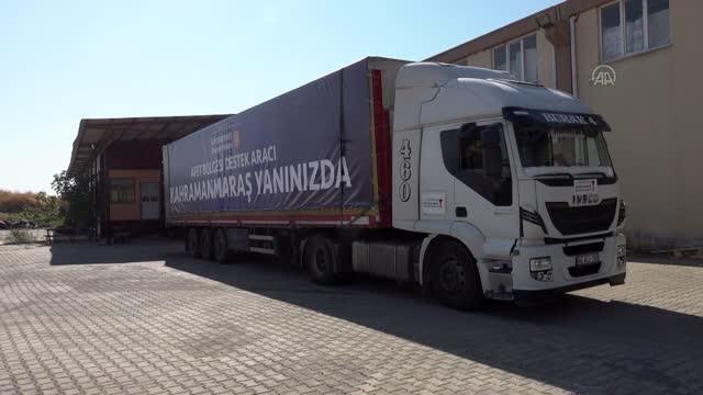 KAHRAMANMARAŞ - Selin yaşandığı bölgelere 1 tır gıda malzemesi gönderildi