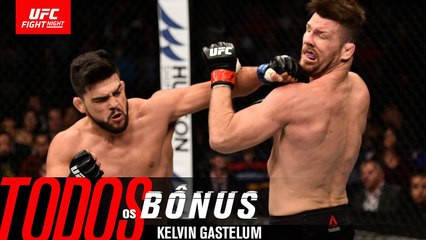Todos os bônus de Kelvin Gastelum | UFC Vegas 34