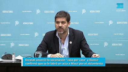 Bianco y Kreplak informan sobre la situación epidemiológica en Provincia