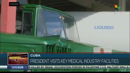 Cuban President visits gas production plants