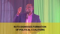 Ruto dismisses formation of political coalitions