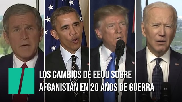 El cambio en la política de Estados Unidos sobre Afganistán a lo largo de 20 años