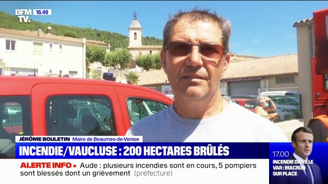 Incendie dans le Vaucluse: Toutes les habitations ont été évacuées , selon le maire de Beaumes-De-Venise