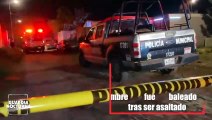 Un hombre intento evitar el robo de su motocicleta y resulto baleado, en la colonia Emiliano Zapata