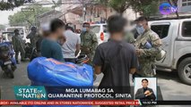 Mga lumabag sa quarantine protocol, sinita | SONA