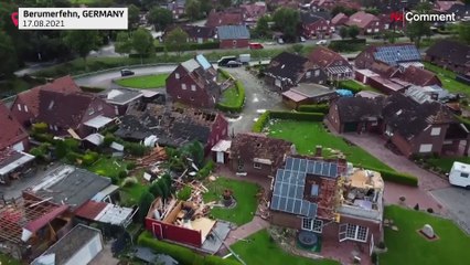 Шторм разрушил десятки домов на севере Германии