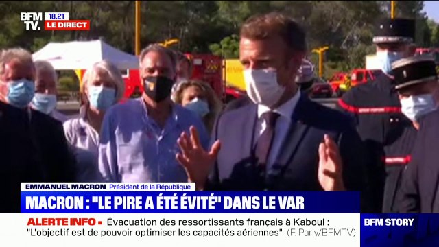 Emmanuel Macron: Aujourd'hui, 11 Canadairs ont été mobilisés sur ce feu, là où la France dispose de 12 Canadairs