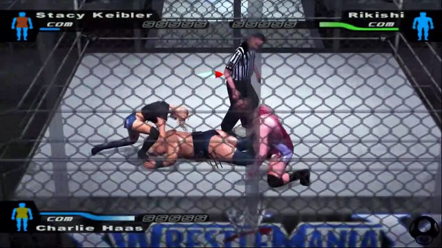 Here Comes the Pain Stacy Keibler vs Rikishi vs Charlie Haas