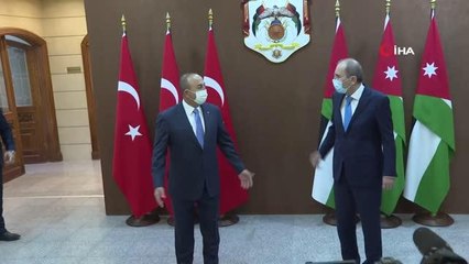 Bakan Çavuşoğlu Ürdünlü mevkidaşı es-Safedi ile görüştü