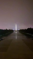 Lightning Hits Washington Monument