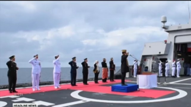 TNI AL Gelar Upacara HUT ke-76 RI di Tapal Batas Perairan Ambalat